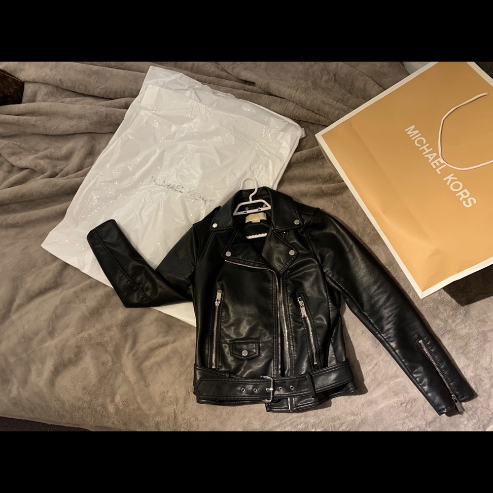 Michael Kors Leather Jacket - Picture 6 of 10
